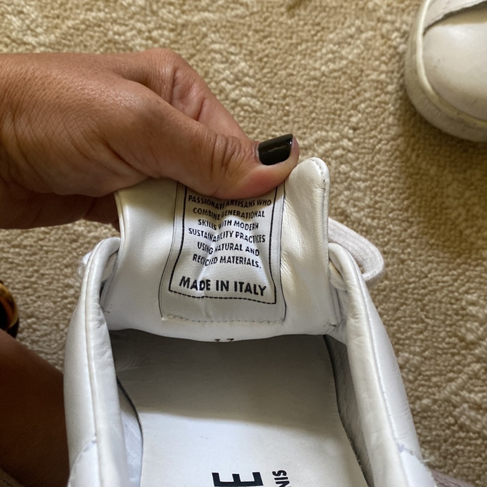 Re/done white sneakers 70s tennis barely worn size 37 - Picture 6 of 7